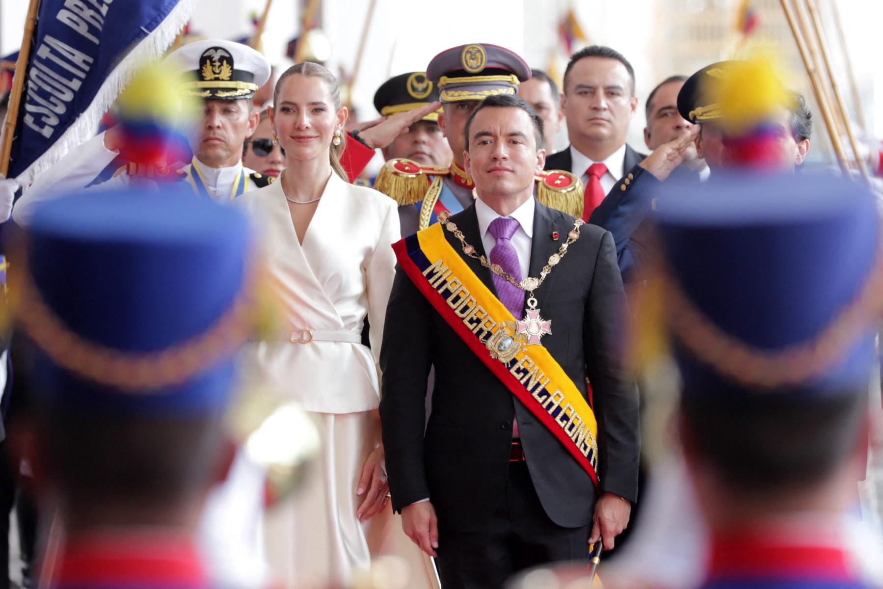 Daniel Noboa inicia nuevo período presidencial