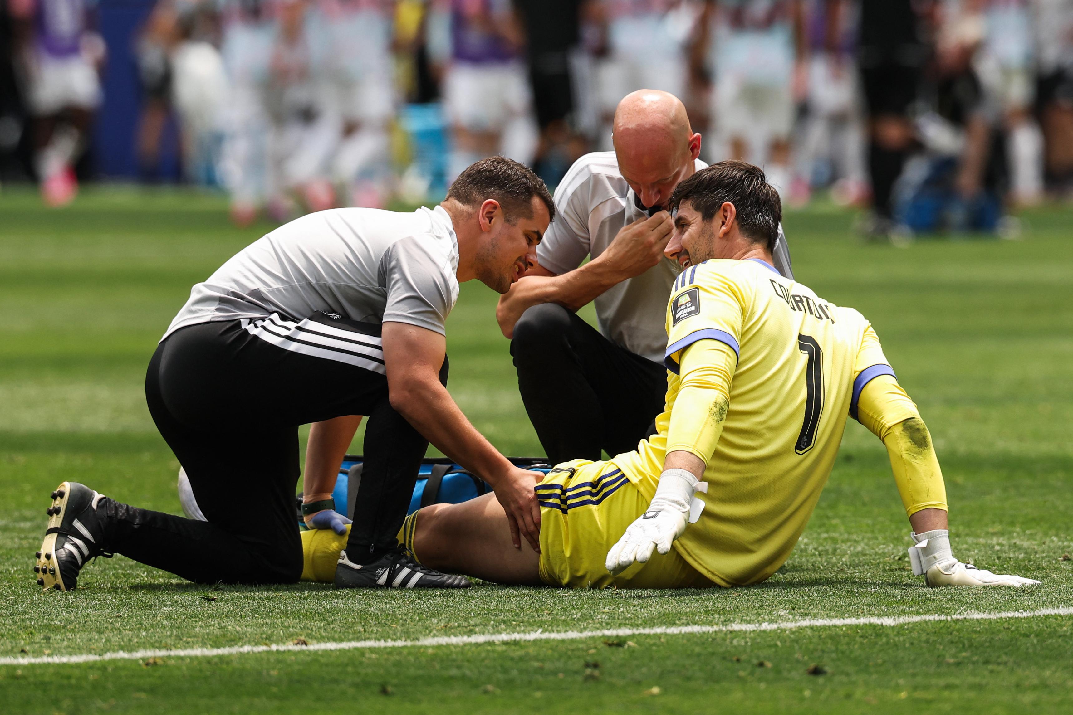Thibaut Courtois no puede continuar