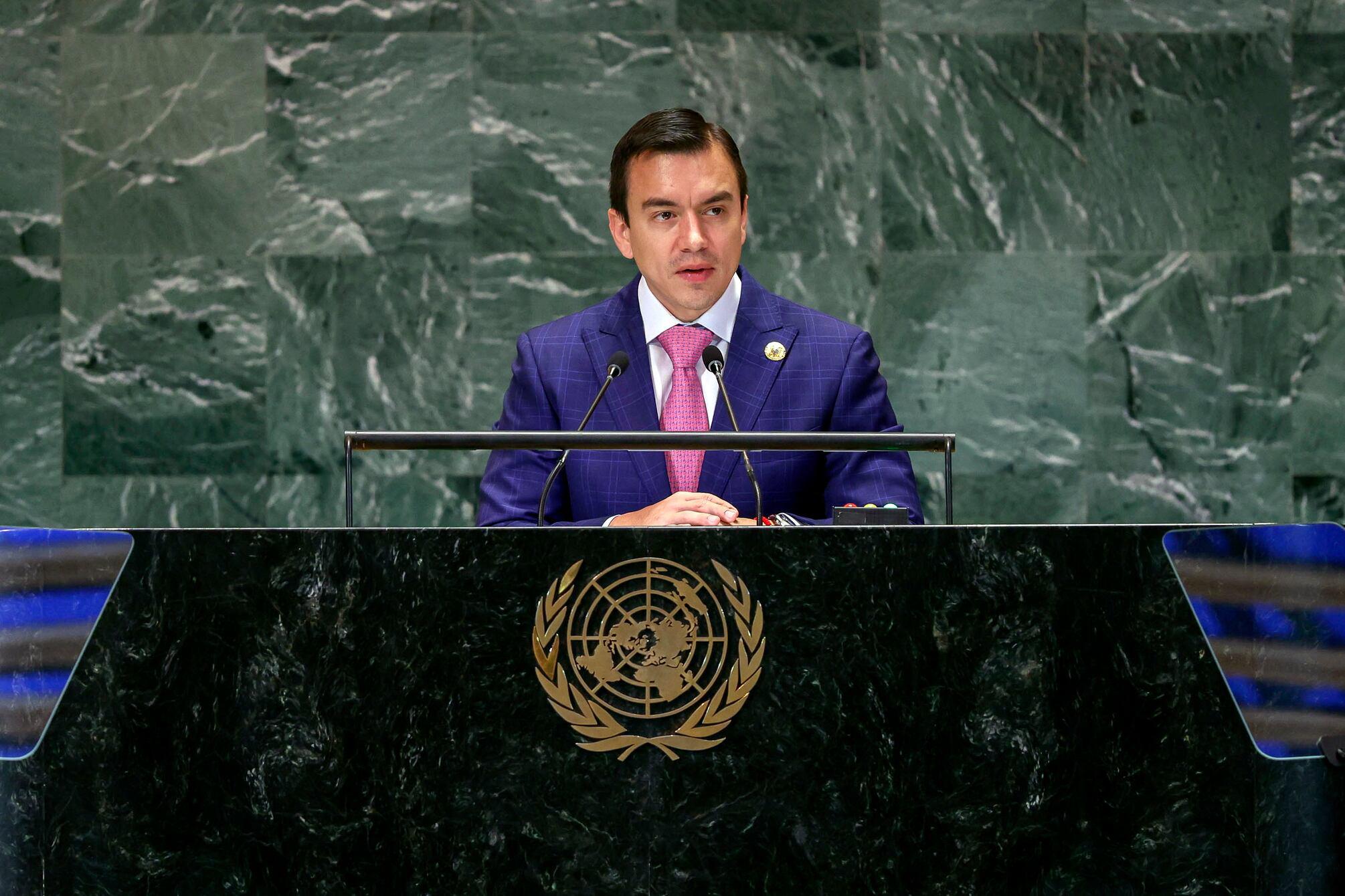 Daniel Noboa se reunirá con altos funcionarios de Donald Trump durante su agenda en la ONU