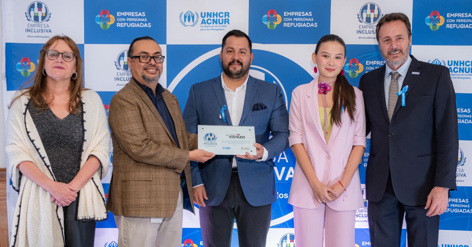 Vistazo recibe el Sello Empresa Inclusiva de ACNUR por visibilizar historias de movilidad humana
