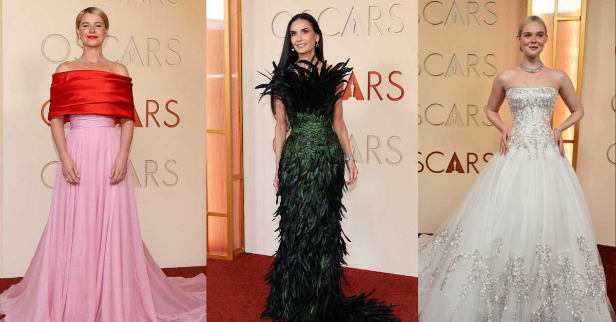 Jessie Buckley, Demi Moore y Elle Fanning marcan las primeras miradas en la alfombra roja de los Oscar