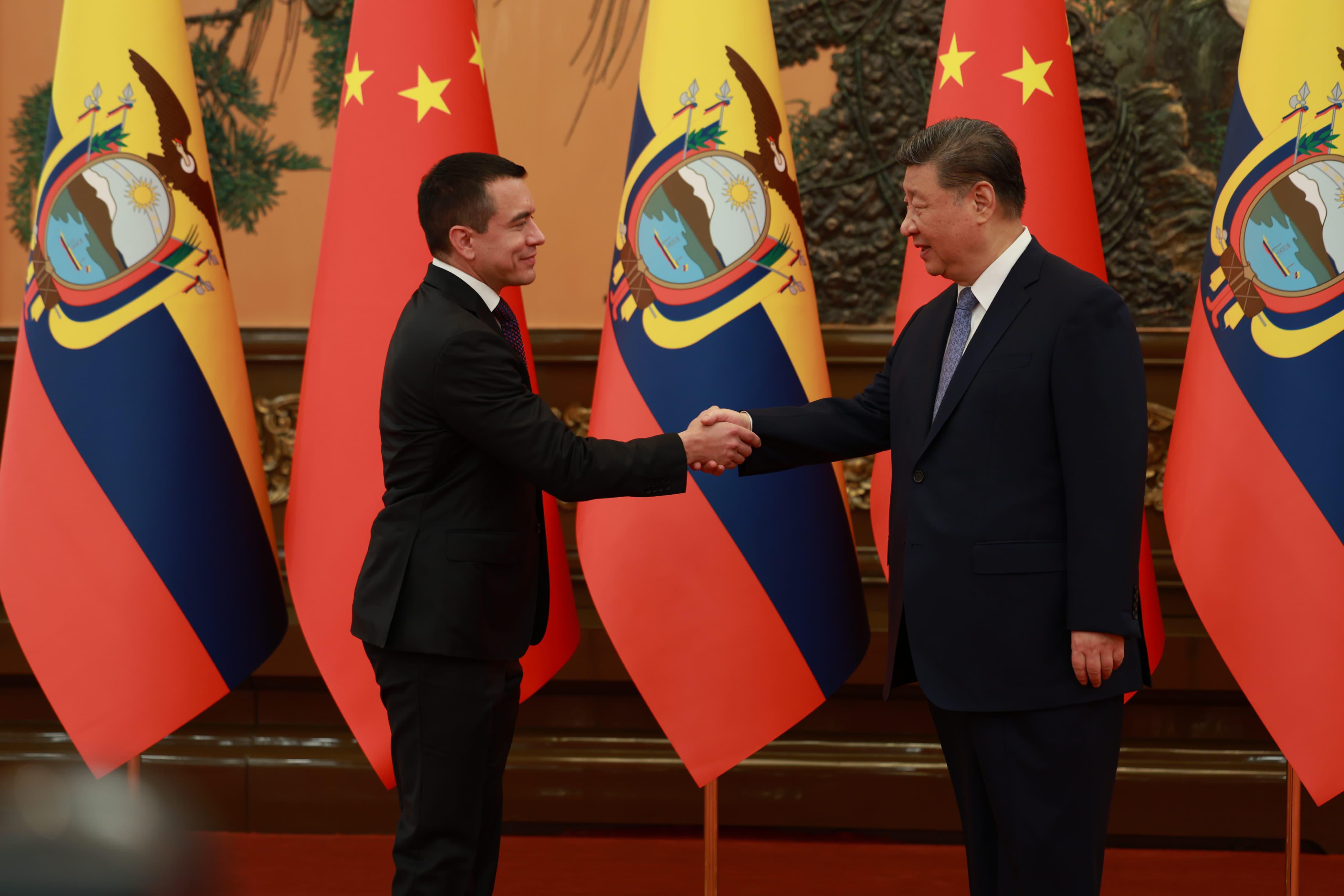 Noboa se reunirá con Xi Jinping este martes 18 de agosto: esta es su agenda en China