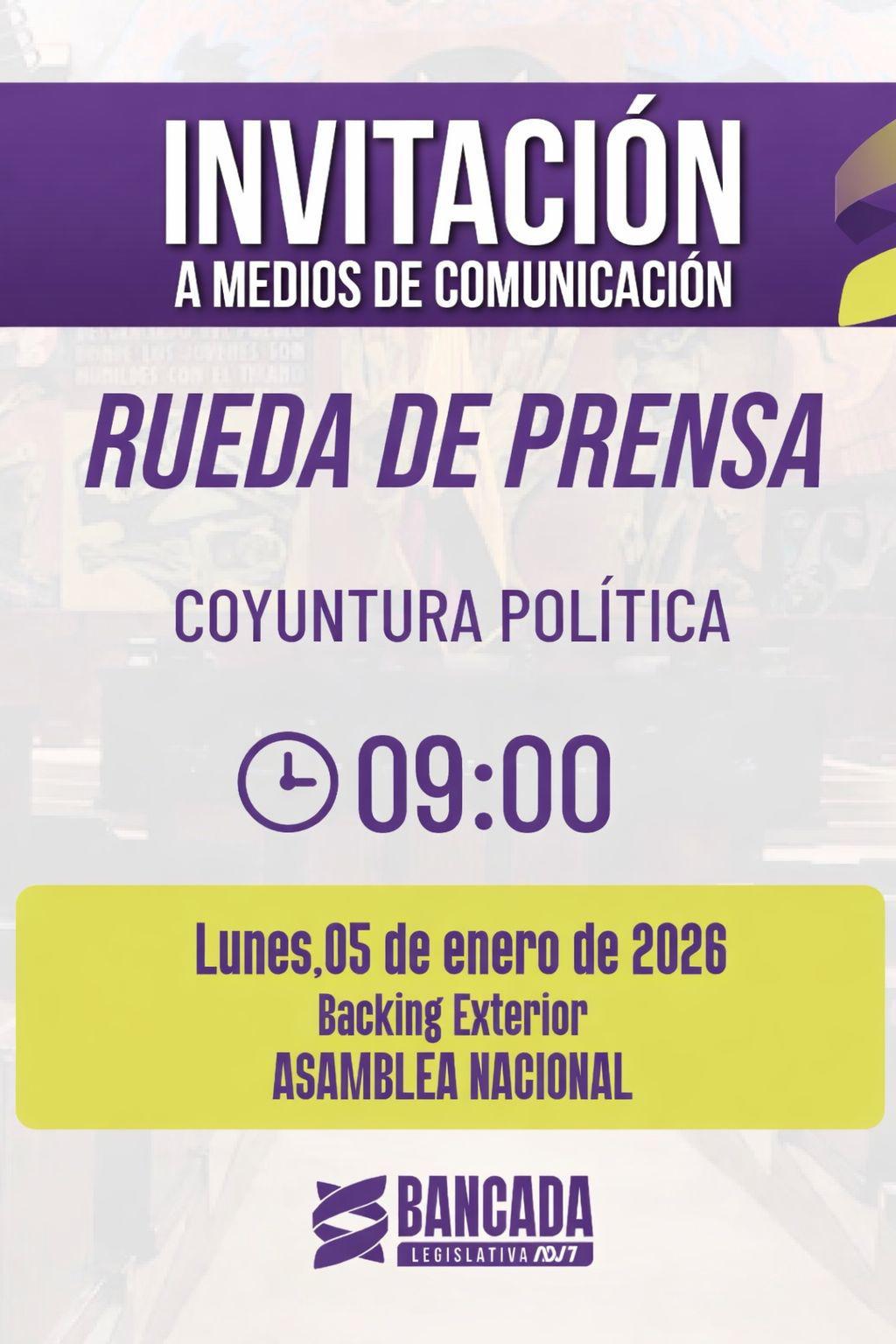 ADN dará rueda de prensa 