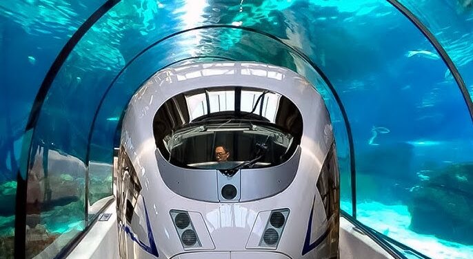 China planea construir un tren submarino para reducir los tiempos de viaje a solo 40 minutos