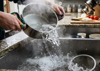 Me costó mucho tiempo entender por qué no debía verter agua caliente por el fregadero de la cocina