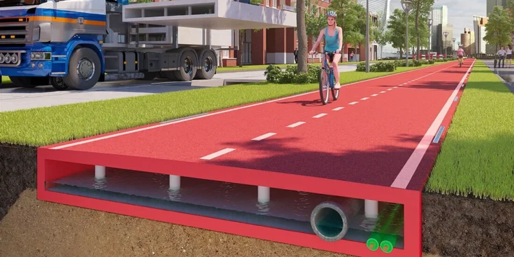 China construye primera carretera plástico