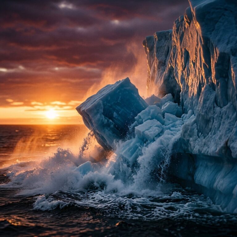 Después seis iceberg colosal vuelve