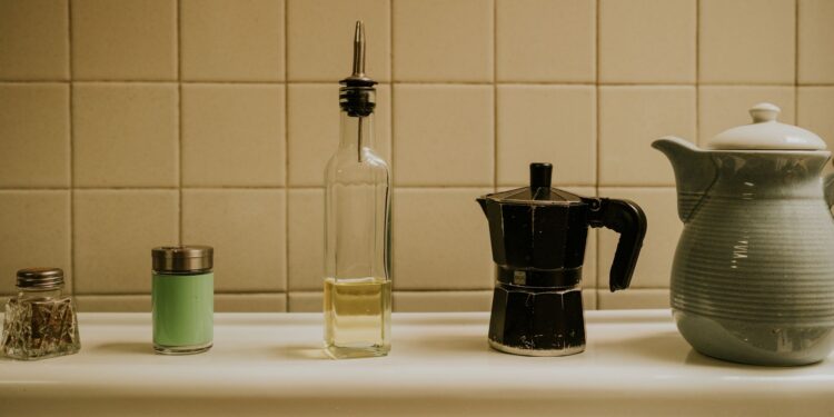Mezclar posos café con vinagre