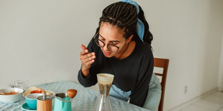Sentir solo aroma del café