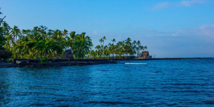 Una isla paradisíaca hawái ofrece