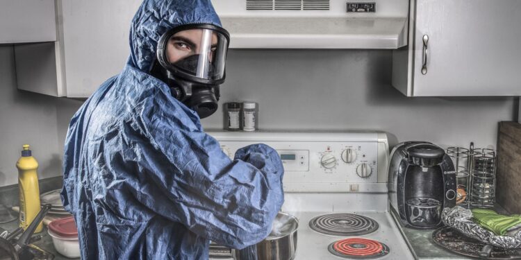 Lugares cocina nadie limpia representan