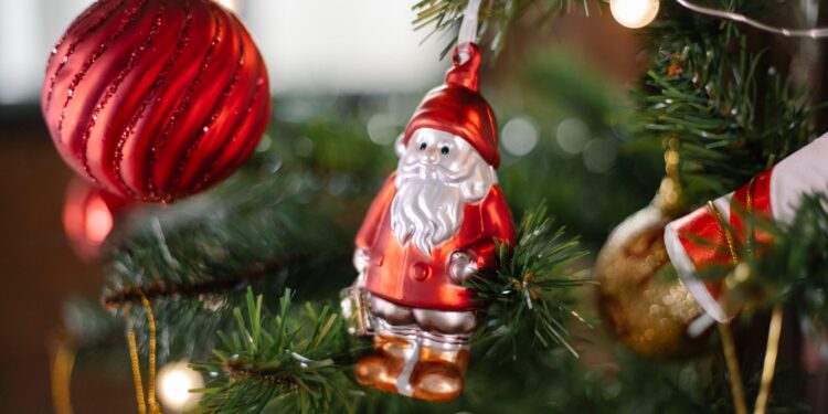 Adiós papá noel árbol navidad