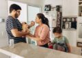 Las personas crecieron hogares con