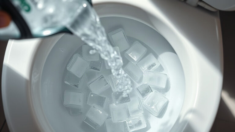 Verter hielo inodoro una semana