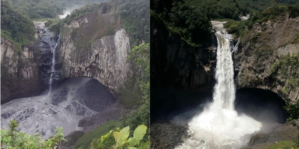La Cascada Mas Alta Del Ecuador Esta Sin Agua Por Una Implosion