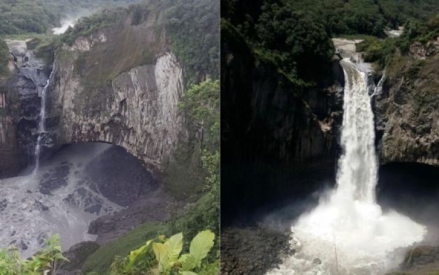 Risultato immagini per cascada san rafael ecuador implosion"